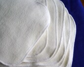 Bamboo Fleece/Loop Terry, 7x7 set of 10, Baby Wipes, Face Wipes, Pick the edge color