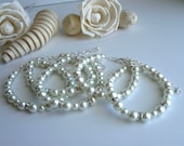 5 Bridesmaids Bracelets with Extenders - Instant Custom Order - You pick the colors