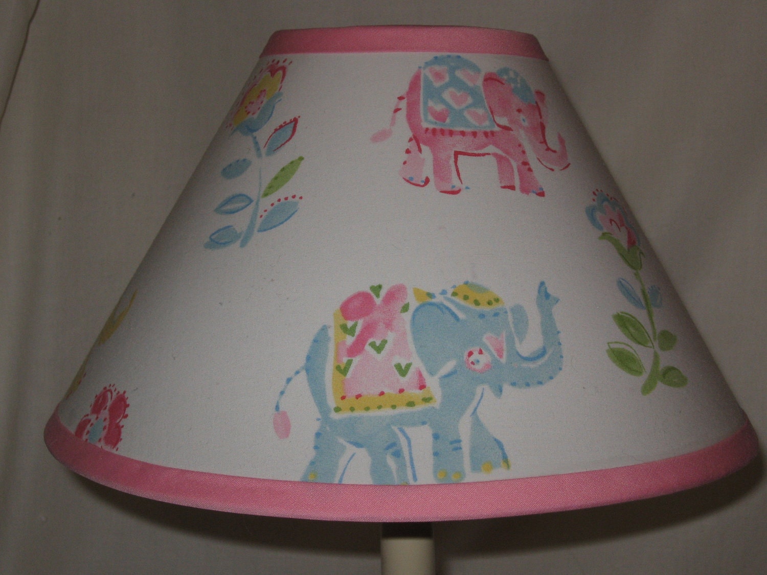 Girl's Lampshade M2M Pottery Barn Vienna Elephant Bedding