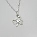 Sterling Silver Shamrock Necklace: Faith, Love, Hope