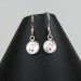 Chinese Yin Yang Ancient Coin Sterling Silver Earrings