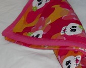 The "perfect" Baby Blanket of light weight cotton blend and flannel by ThisandThatCrafter