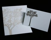 Bare Tree Letterpress Note Card