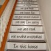 In this house - STAIR CASE - Vinyl Decal