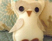 Little Girl Felt Owl Pillow Pal