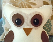 Felt Owl Stuffed Animal Pillow Pal