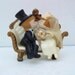 Vintage Wedding Cake Topper Vintage Cake Topper Bride and Groom Cake Topper 1970