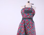 Patch Pocket Apron in Polka Dots and Daisies