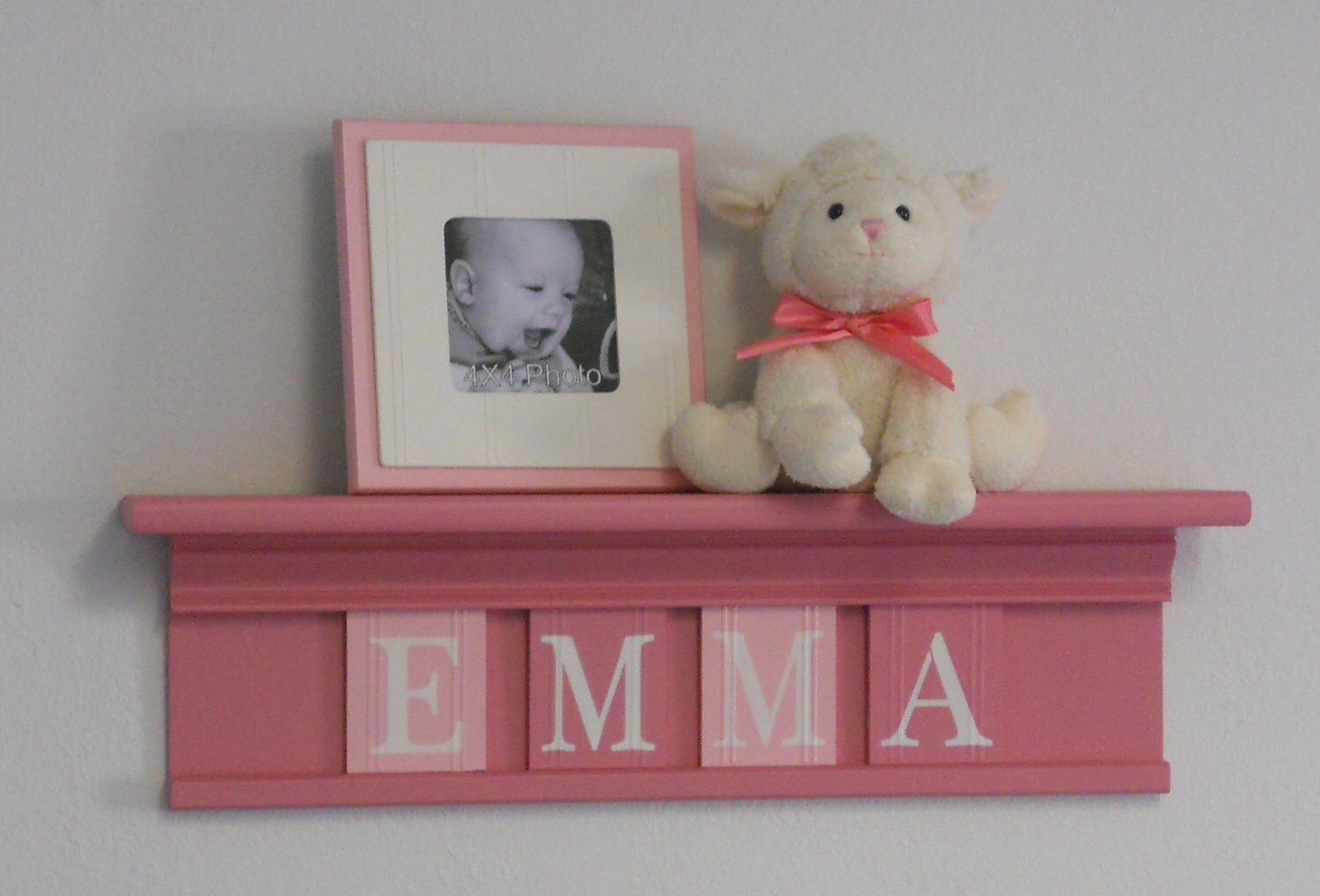 Pink and Brown Baby Girl Nursery Decor by NelsonsGifts on Etsy