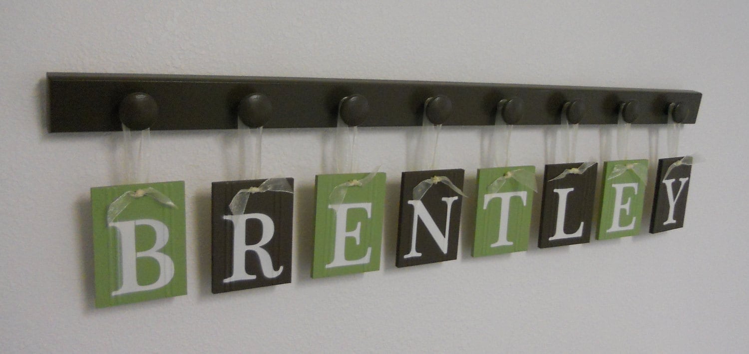 Baby Boy Wall Letters Hanging Nursery Letter by NelsonsGifts