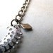 Vintage Bib Necklace Sarah Coventry Silver Charisma 1975 BellinaCreations Bellina Creation