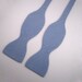 Men's Bow Tie - Blue and White Striped Cotton