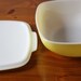 Sunny Vintage Yellow Pyrex Covered Dish