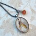 Necklace - Spring Bunnys First Tea - Silver Bunny Necklace Pendant