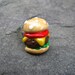 Hamburger Polymer Clay Adjustable Ring