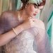 Seafaring Siren Bridal Prom Headpiece Feather Fascinator Mint Green Wedding Headband Flapper Millinery