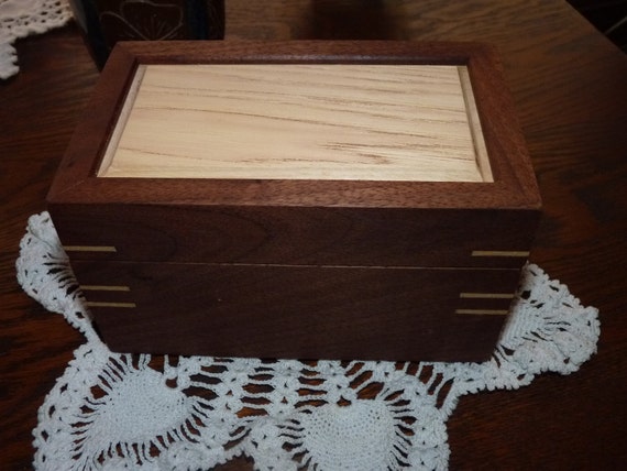 Handcrafted Jewelry Keepsake Box In Walnut By Geneswoodnstuff