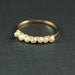 Tiny Freshwater Pearl 14k Gold Stacking Ring