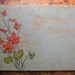 Vintage Blue Art Nouveau Blank Post Card Album - Mothers Day Gift