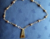 Handmade Sterling Chain with Pearls and Gold