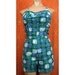 Vintage 1950s Hawaii Atomic Tiki Playsuit Swimsuit - Med