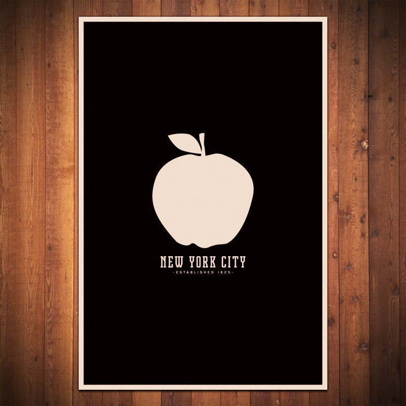 New York Minimalist City Poster - 12" x 18"