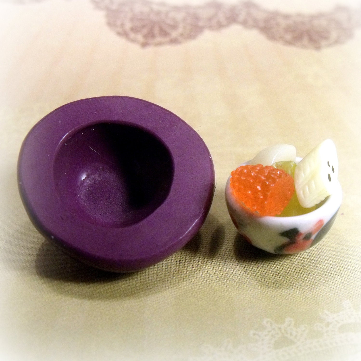 Fruit bowl flexible silicone mold / mould by moldsrus on Etsy