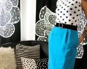 Turquoise Aqua Pencil Skirt Size 6