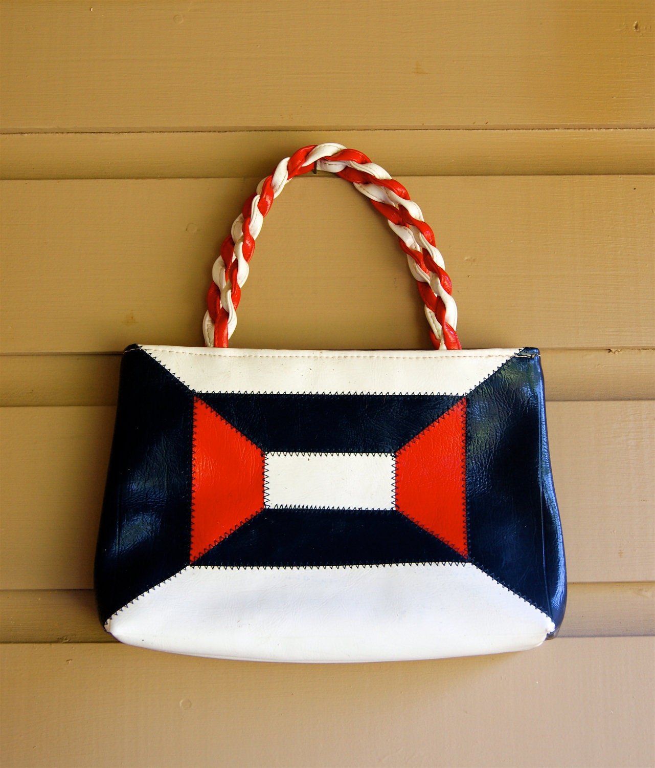 Nonpartisan Vintage Red White and Blue Handbag