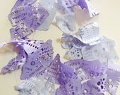 Ethereal fabric necklace in lavender - From the series Leaves - CAAT Team