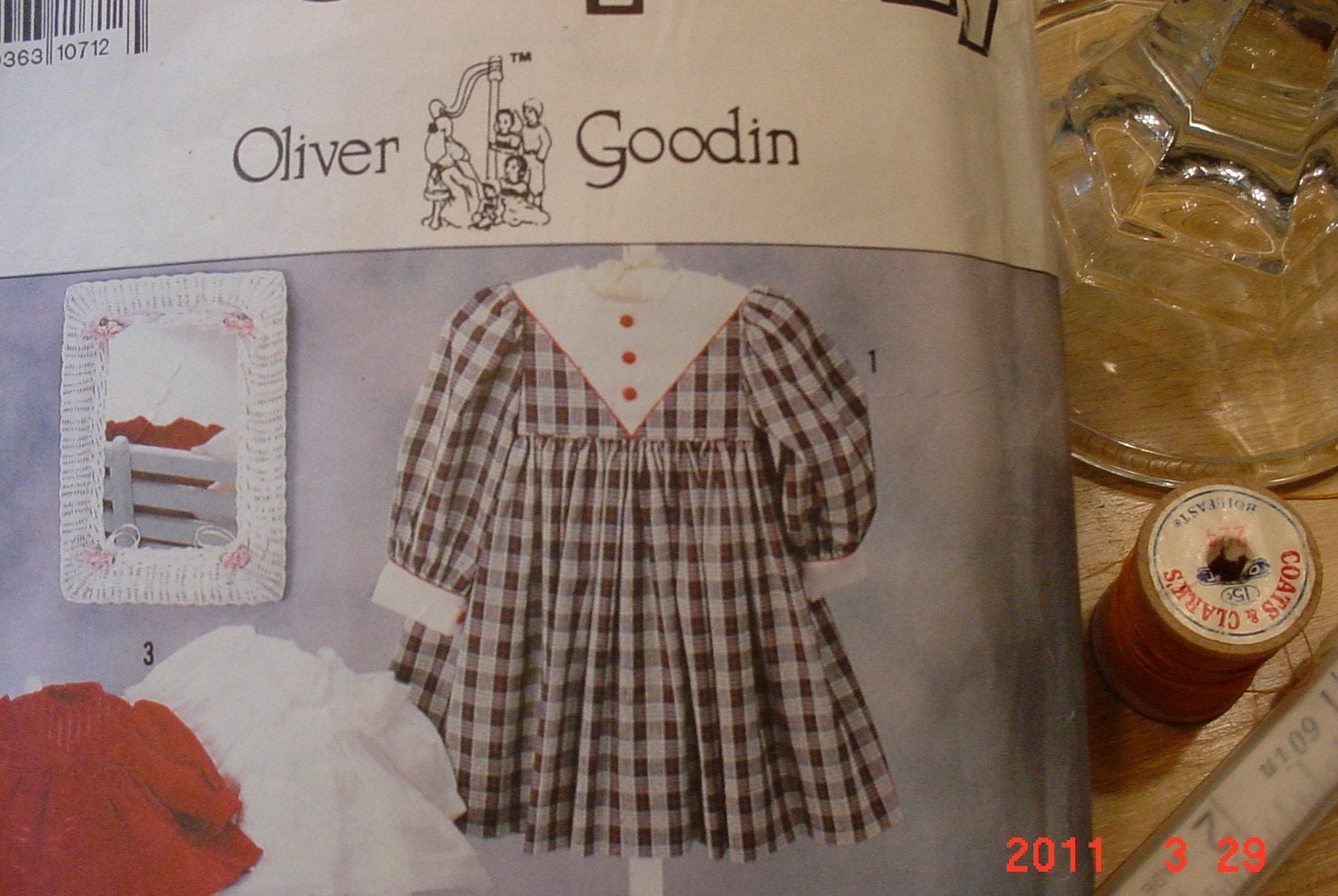 Vintage Little Girls Easter Dress Pattern Simplicity Oliver Goodin