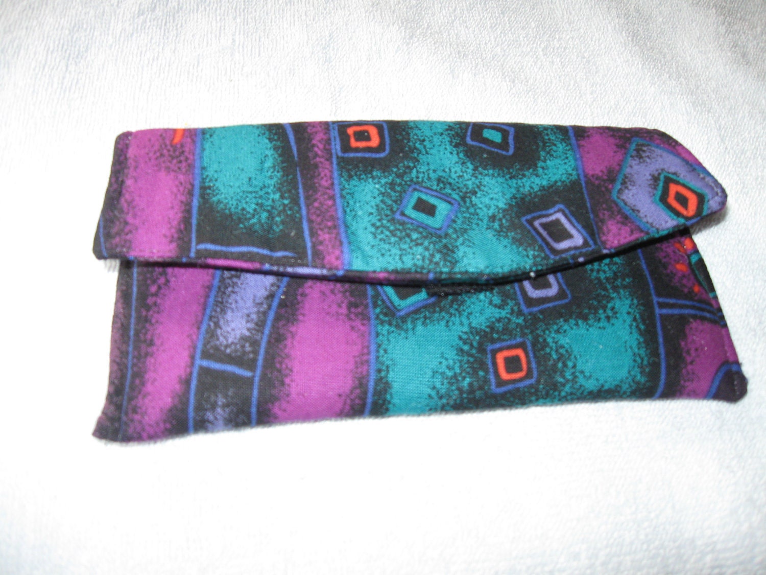 Clearance Sun or Eye Glass Case Multi-Colored Colored Print Fabric Case