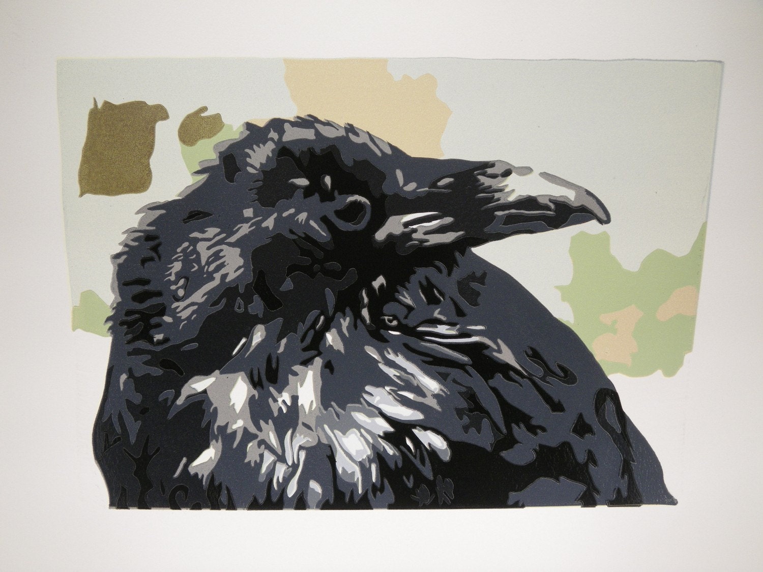 Raven Original Print with Signature