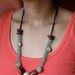 African  Gemstone Carnelian Agate Brass recycled glass seed Sunshine Necklace by Fianaturals on Etsy