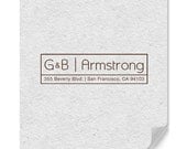 Address Rubber Stamp Personalized Address Stamp With Initials
