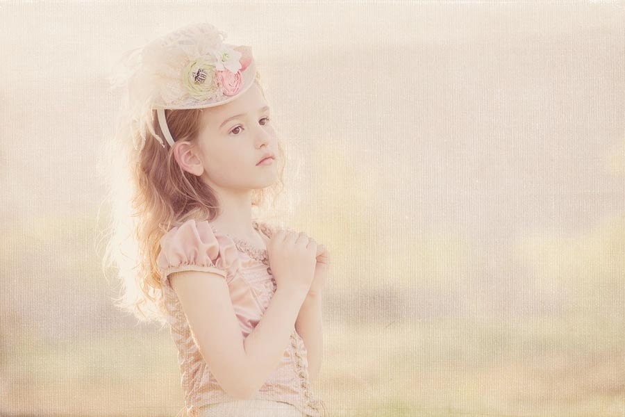Princess Baroque, inspired Mini Hat with Pinks, Greens, Cream mini top hat, bridal top hat, flower girl mini hat