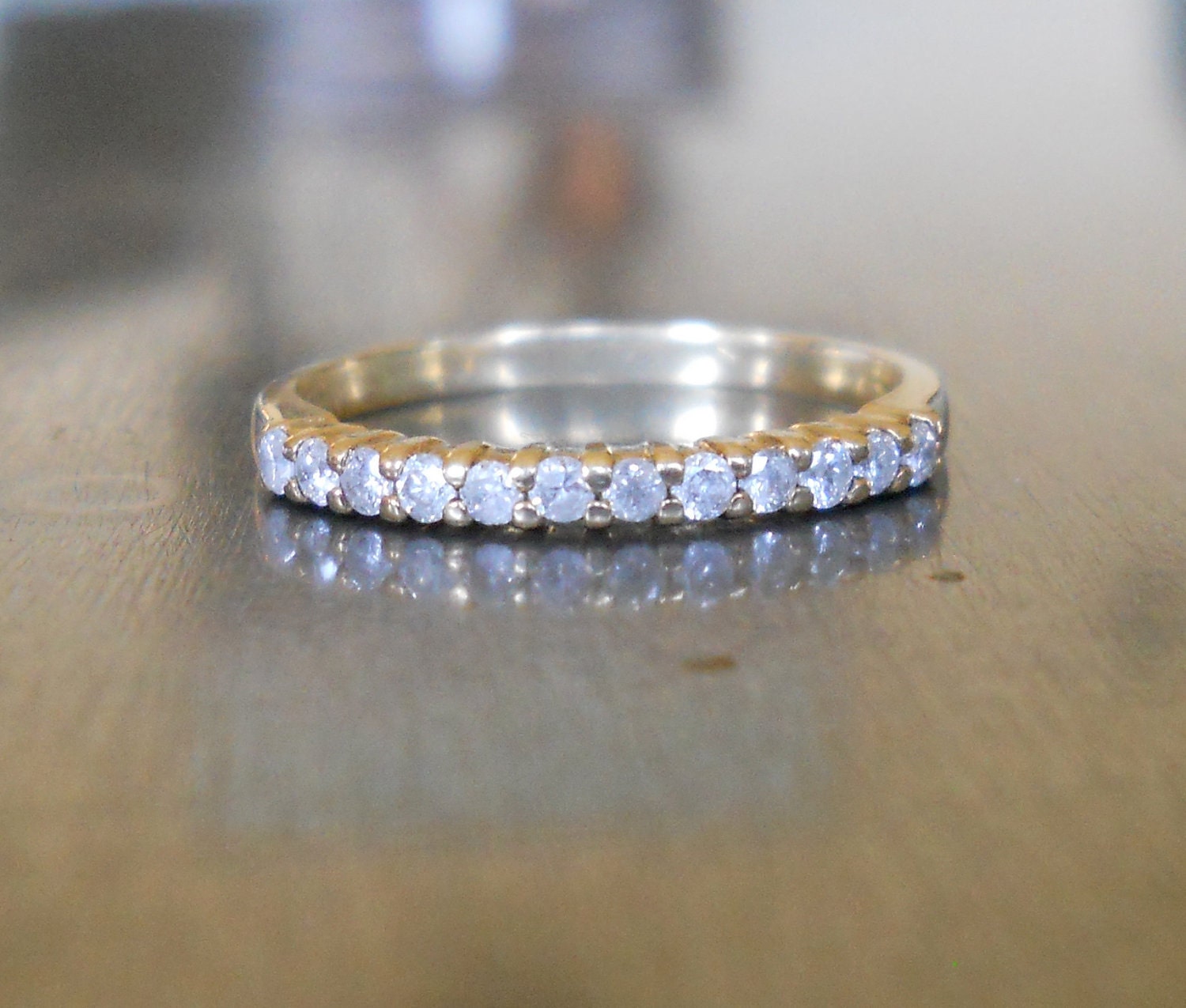 Vintage Gold Diamond Band