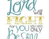 Card - The Lord will FIght for You