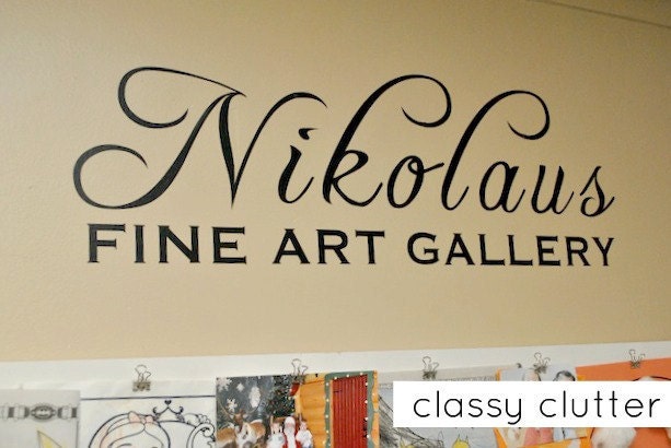 Child's Artwork Display - FINE ART GALLERY vinyl design