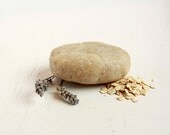 Lavender Oatmeal Soap Round / Cold Process Soap, Eco Friendly Soap / Sensitive Skin Soap