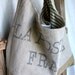 POSTES FRANCE - reconstructed antique french mail sack sling tote
