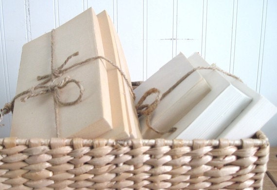 Oversized Book Bundles Bound with Jute, Trendy AND Thrifty - Save on Bulk Orders