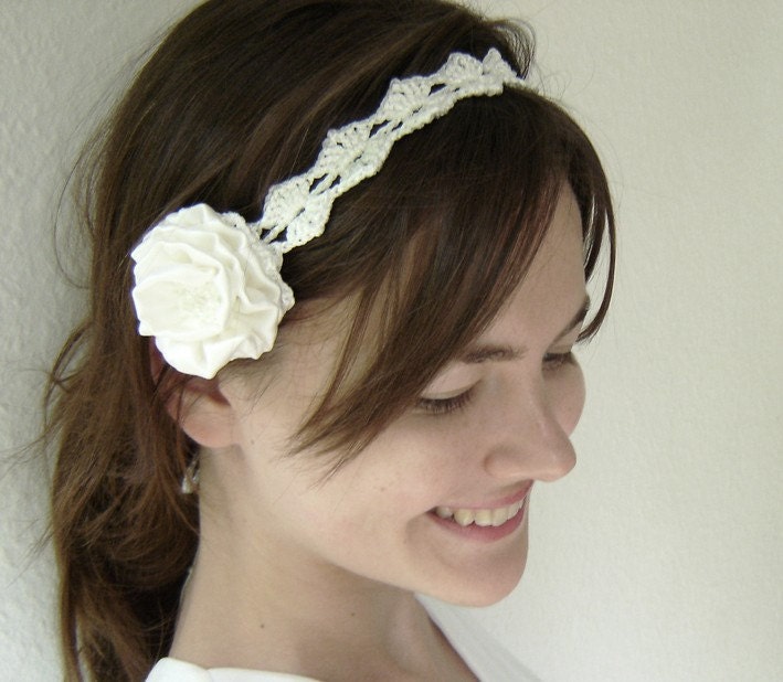 White Queen Bridal Headband / Choker / Brooch