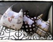 Owl Ornament Plushies - Woodland Fox Raccoon Set of 3 Boy