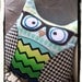 Hipster Owl with Glasses - Teal Lime - Space Invaders - Chevron - Houndstooth - Retro