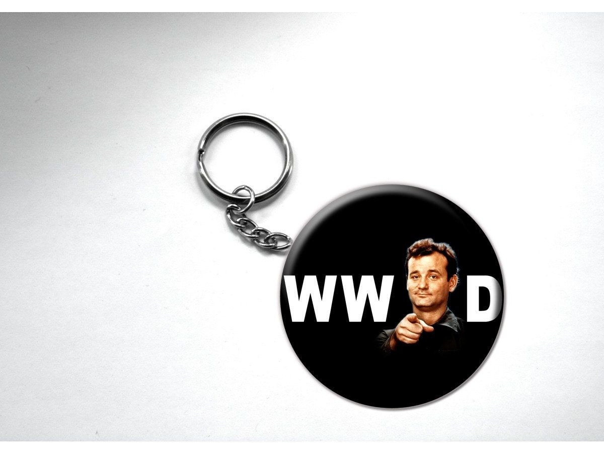 Bill Murray What Would Do Key chain Stripes, Ghostbusters