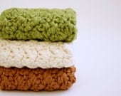 Organic Cotton Washcloths Set of 3