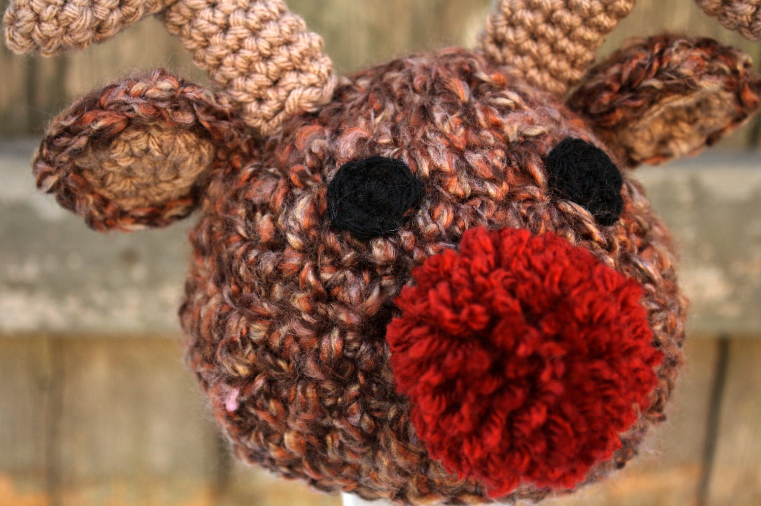 Crochet Reindeer Hat for Baby Newborn - 12 months - Pick Size and Color ON SALE