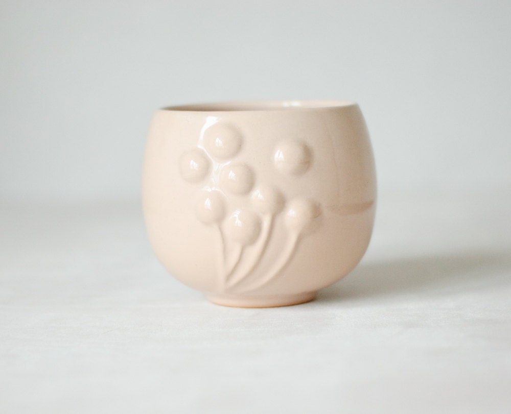 Light Pink Vintage Vase - Ceramic Vase - Mother's Day Gift - Home Decor