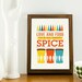 lvoe print, Kitchen art, retro poster, love quote, typography art, cooking, - Cathrineholm Love & Food A2
